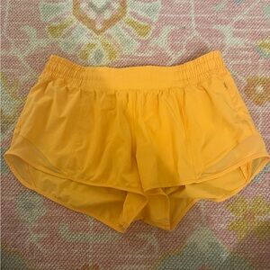 Lululemon Athletica Vibrant Yellow Athletic Shorts